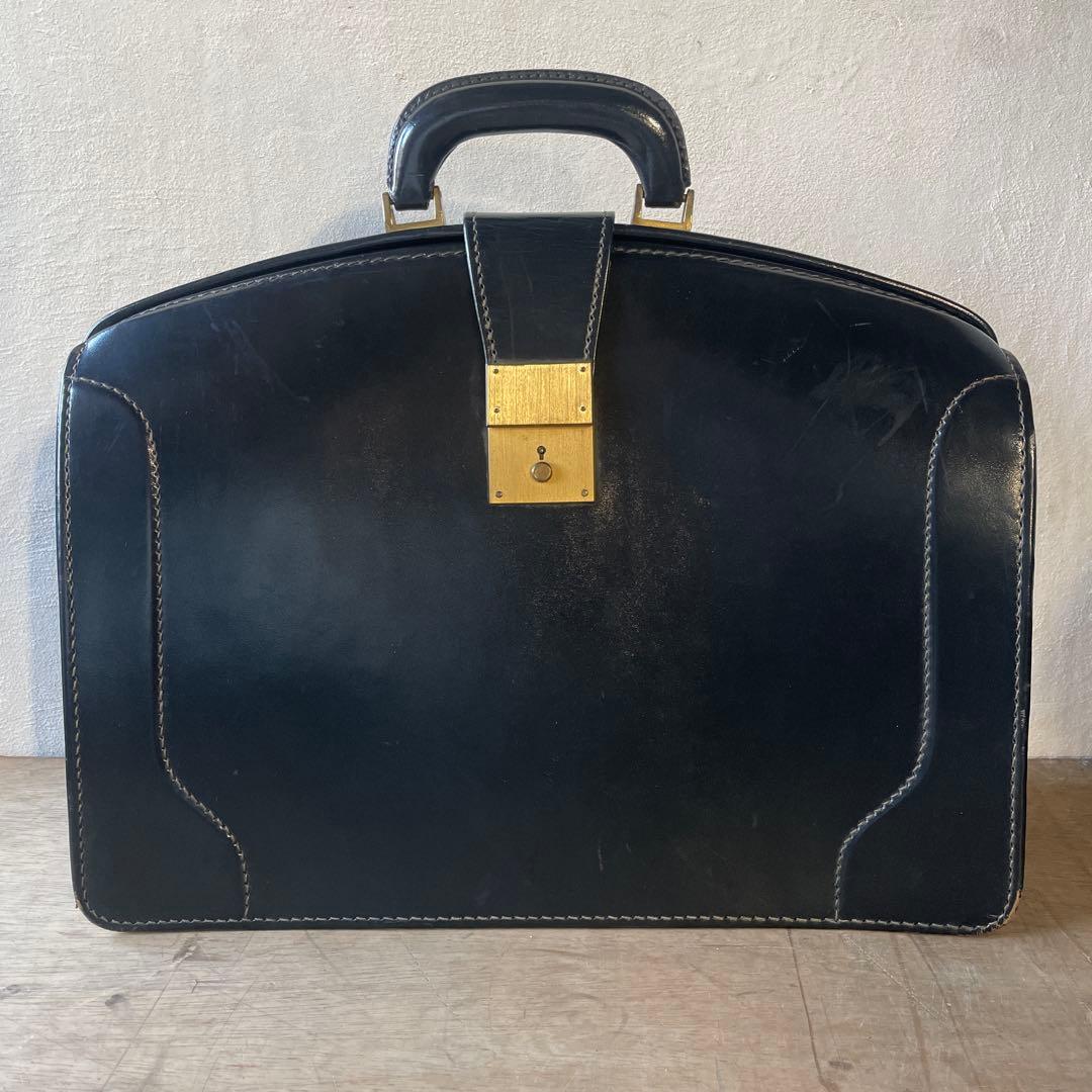 希少 PAPWORTH パップワース 本革 ダレスバッグ ビジネスバッグ鍵付き