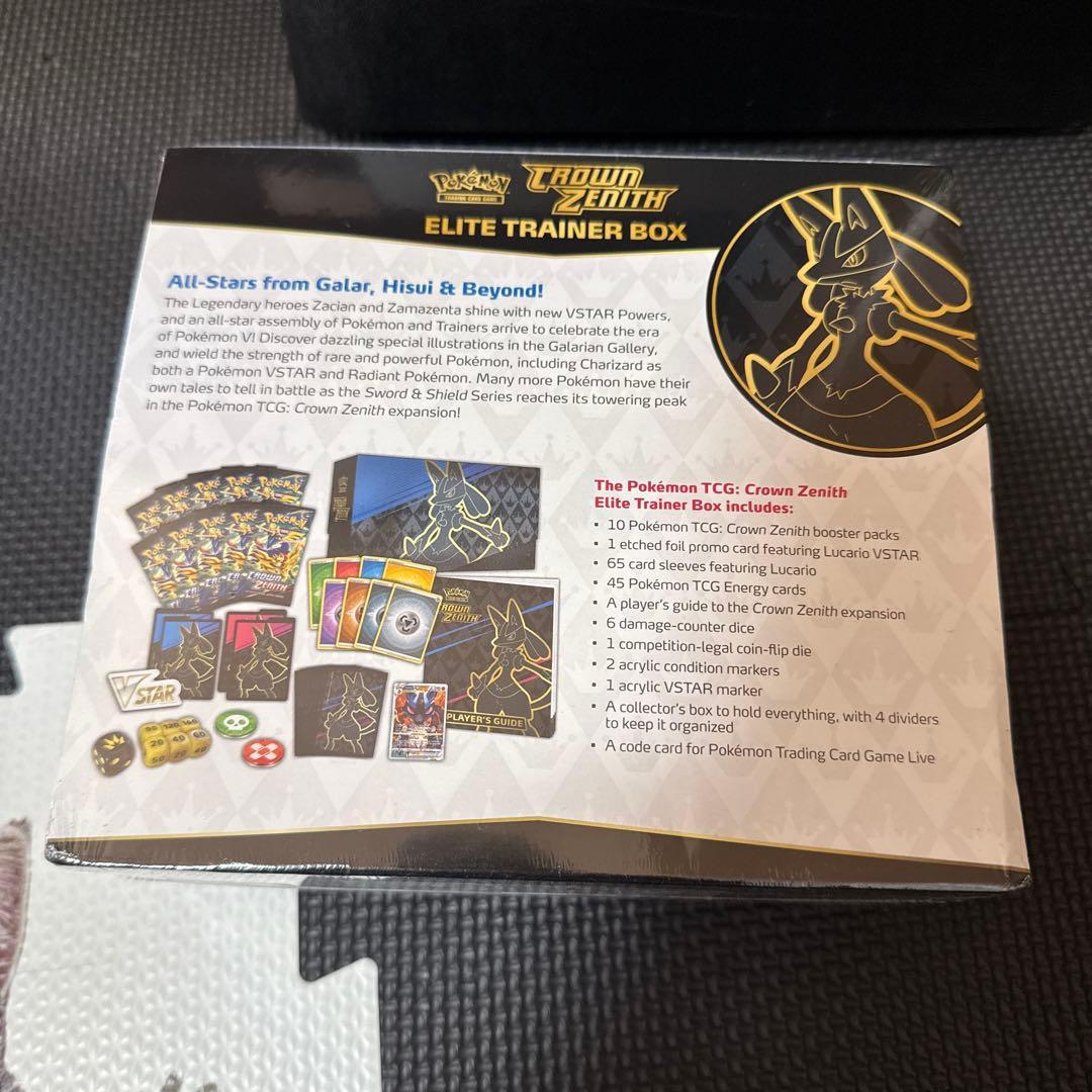 ポケカCrown Zenith Elite Trainer Box シュリンク有
