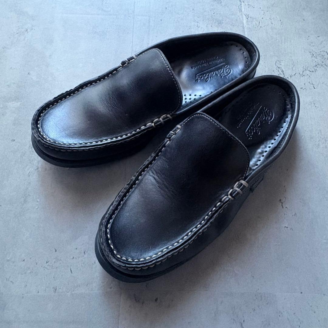 【Paraboot】BAHAMAS デッキクロッグサンダル US6 ブラック