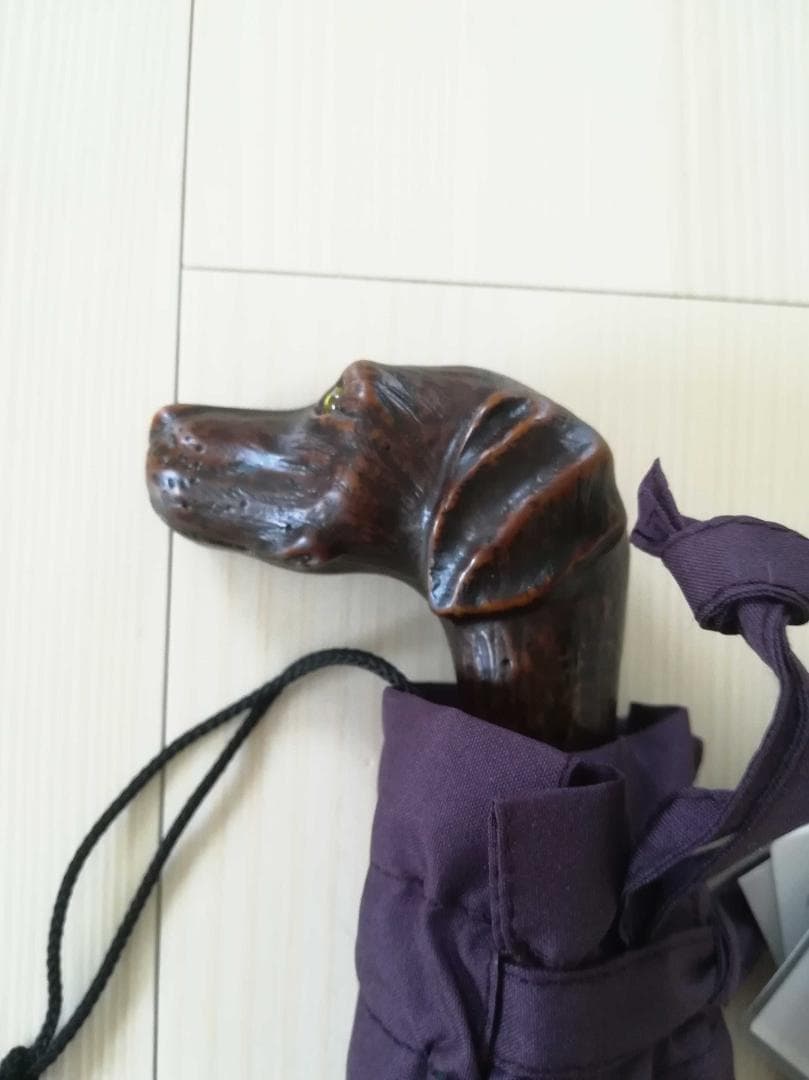 新価格Guy de jean 折畳み傘 雨/日傘兼用：グレーハウンド（プルーン）