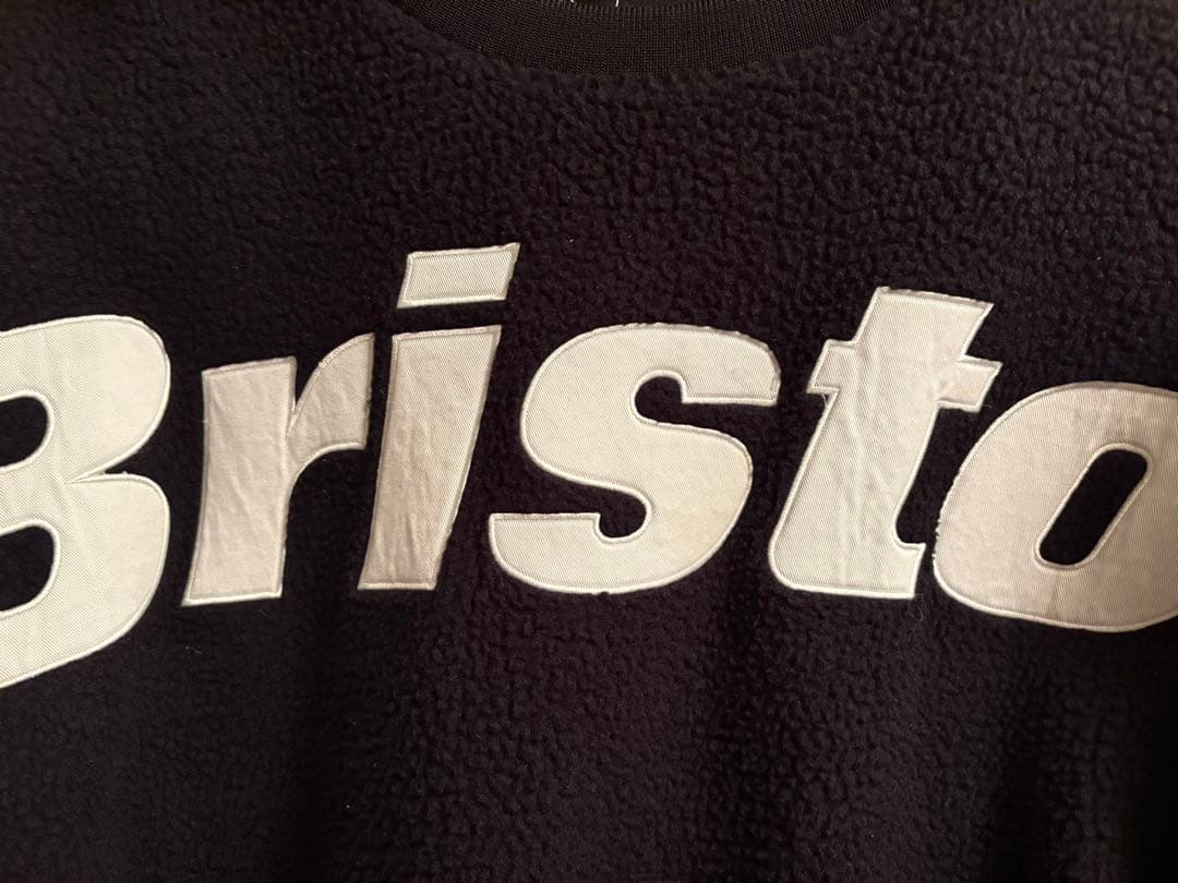 【着用2回極美品】22AW FCRB ボアフリース ビッグロゴ クルーネックXL