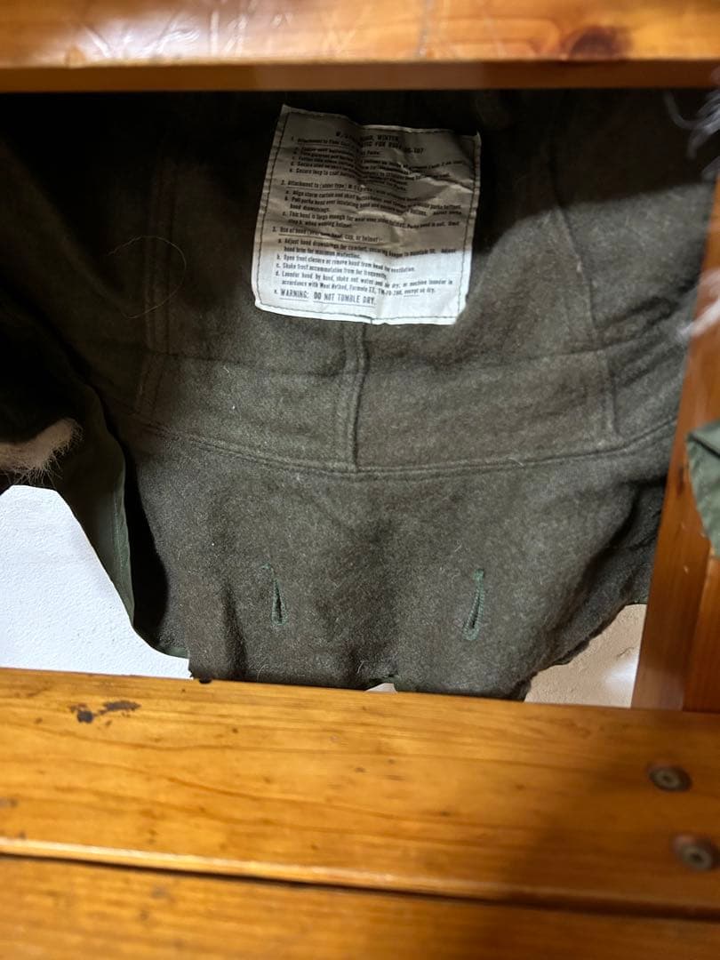 帽子 70s 80s U.S.ARMY M-65 synthetic fur hood