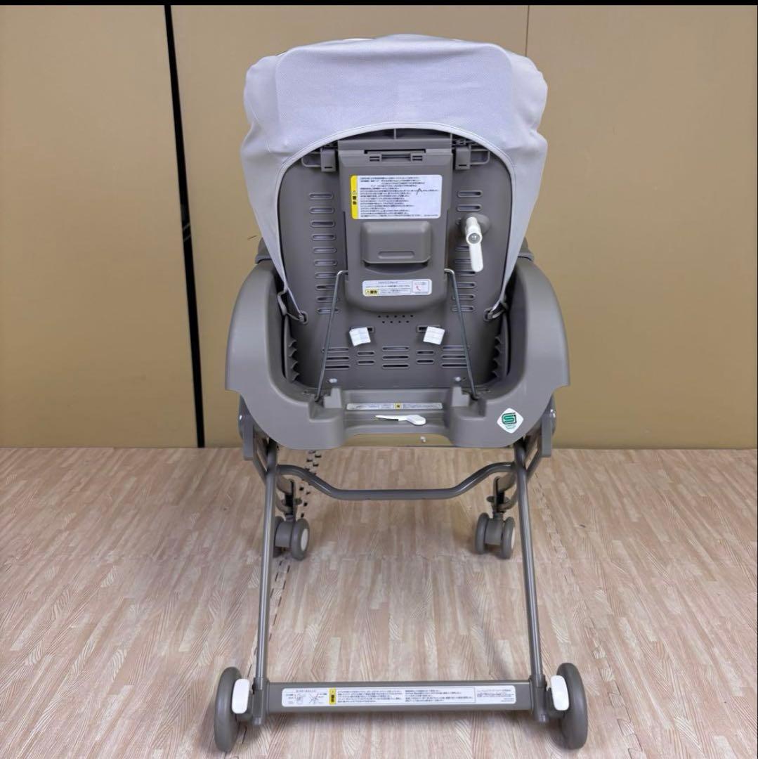 アップリカ　ハイローベッド＆チェア　ユラリズム　グレー