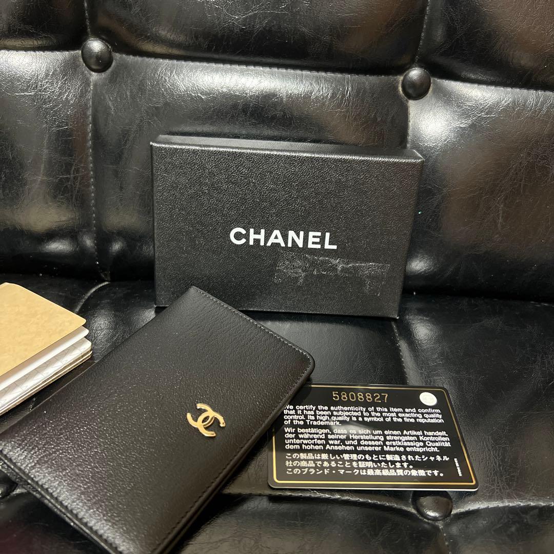 美品✨CHANEL 手帳カバー 名刺入れ 電話帳 ココマーク 黒 ギャラ付