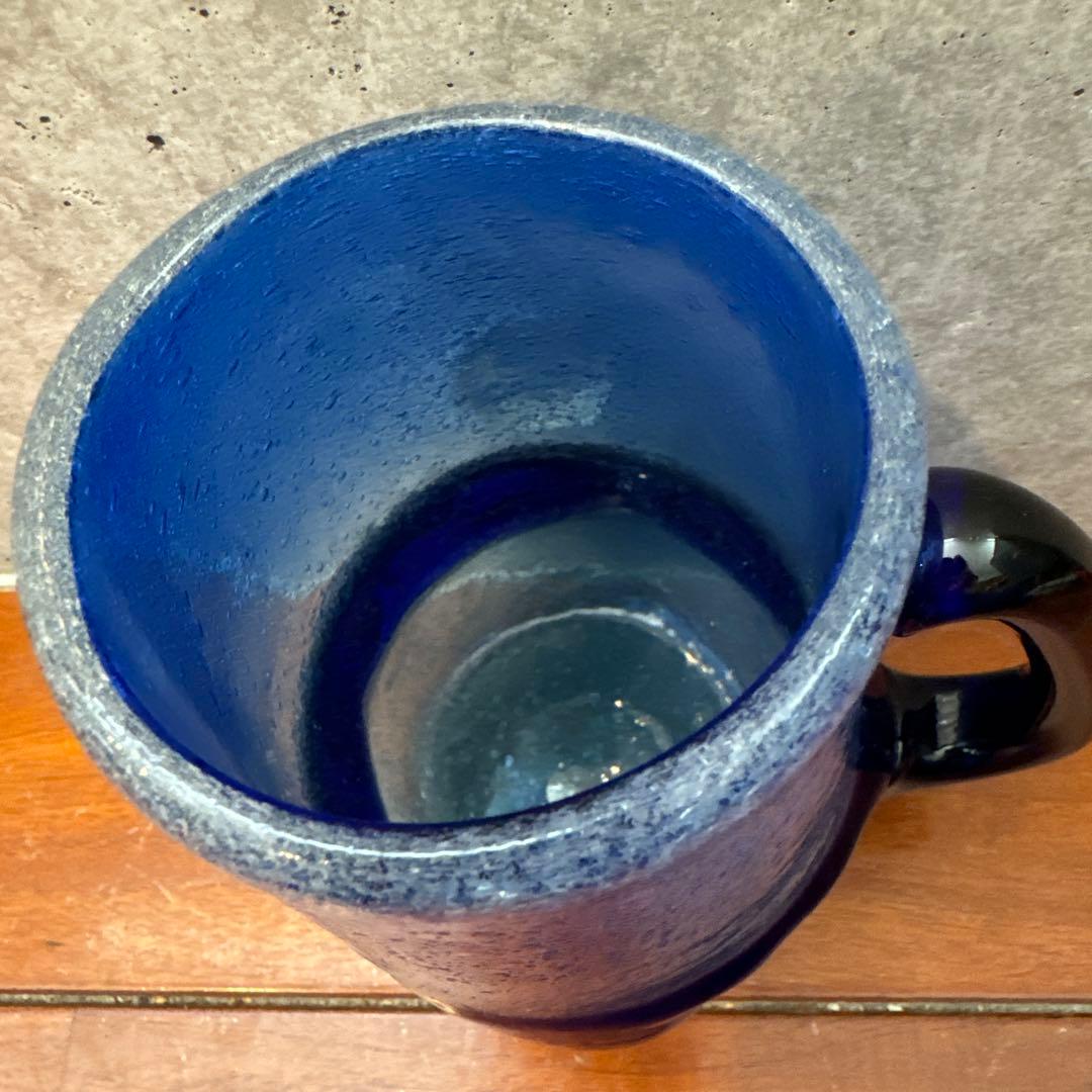 稲嶺盛吉.琉球ガラス.刻印あり.ジョッキ