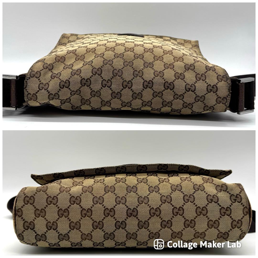 GUCCI グッチ　GGキャンバス　メッセンジャーバッグ　146236