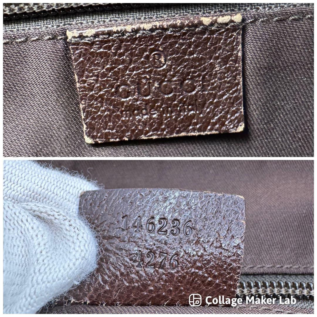 GUCCI グッチ　GGキャンバス　メッセンジャーバッグ　146236