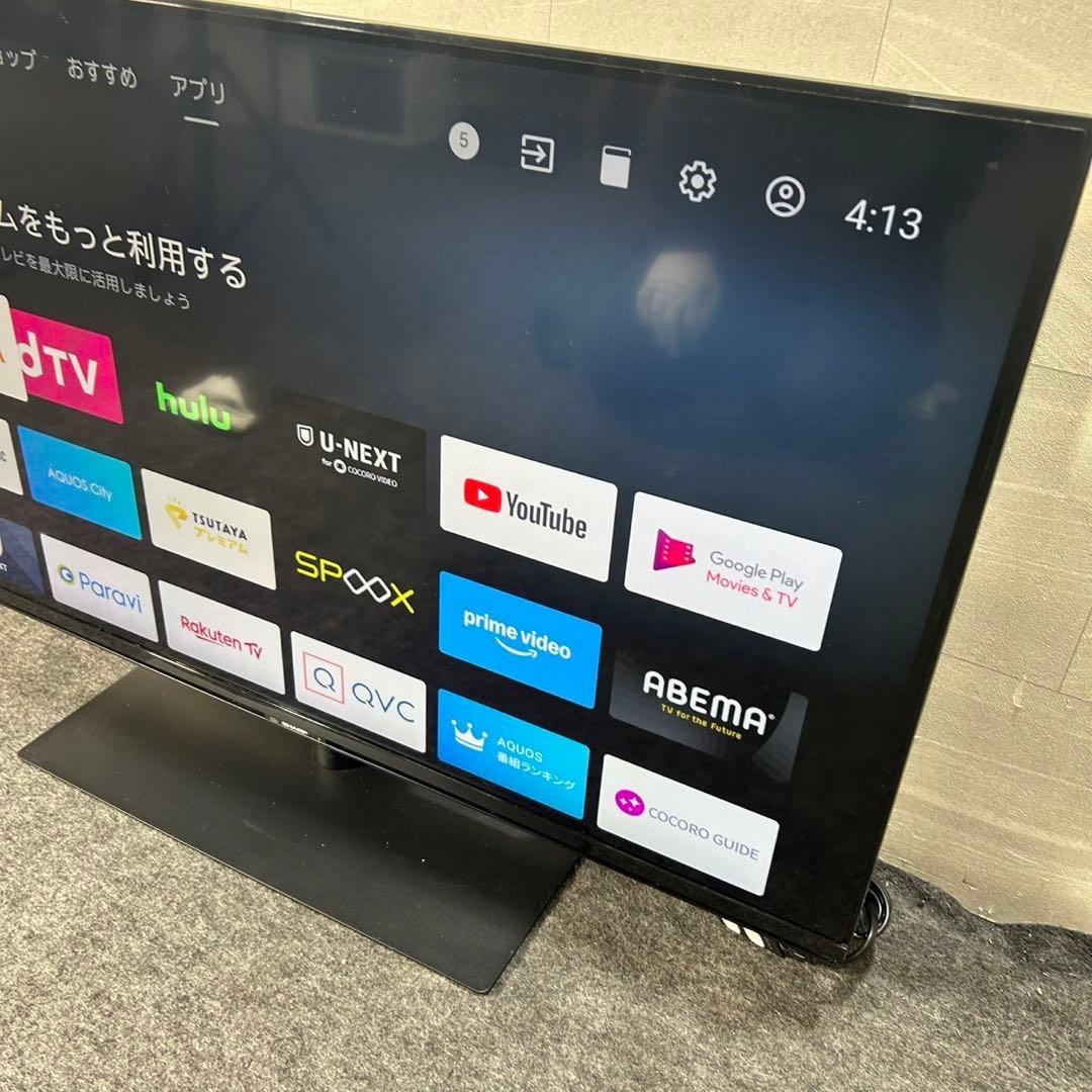 SHARP 液晶テレビ 4K 2021年製 高年式 43インチ 格安 d4012