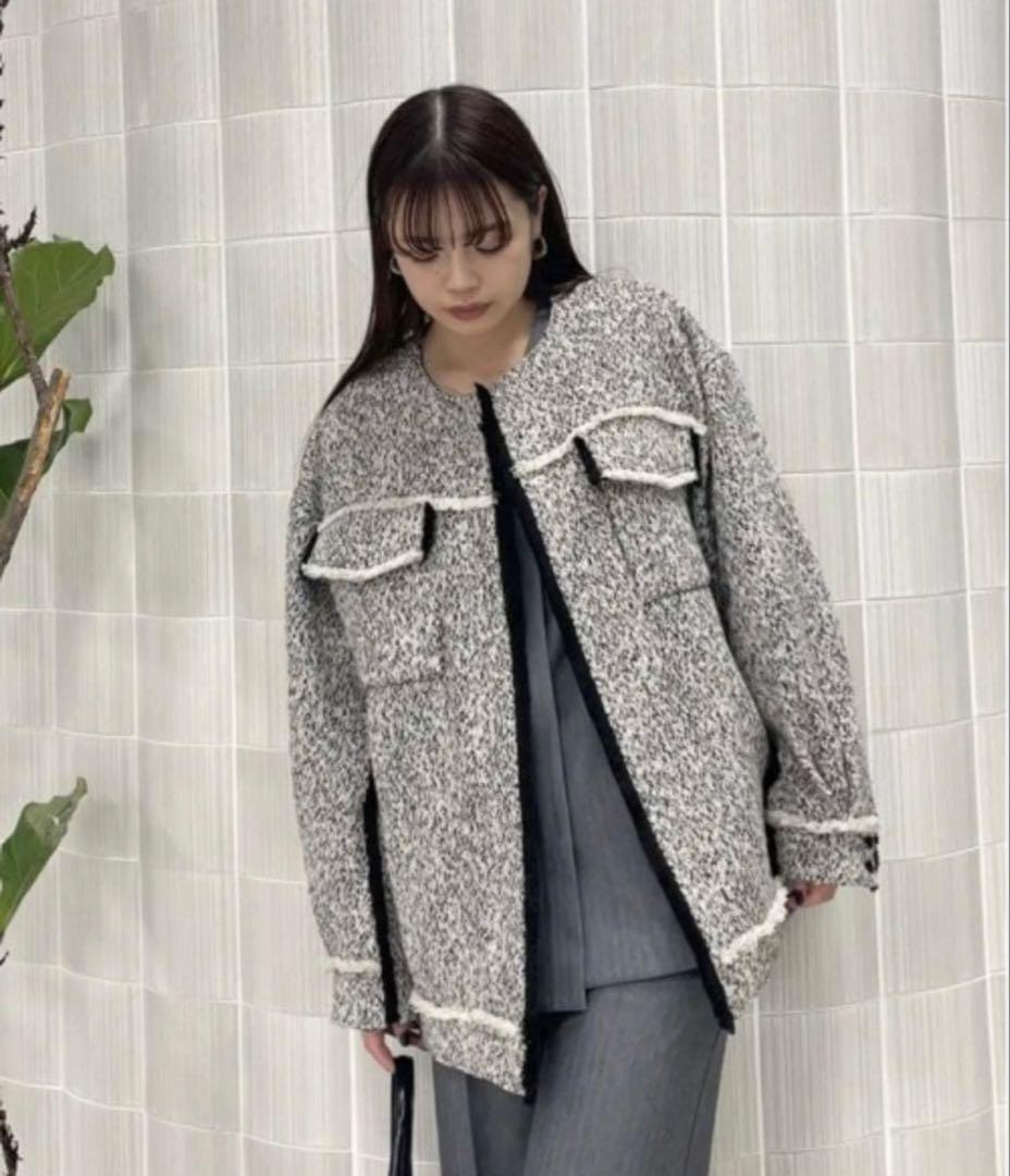 ジャケット・アウター AMERI vintage OTONA MUSE OVER JACKET