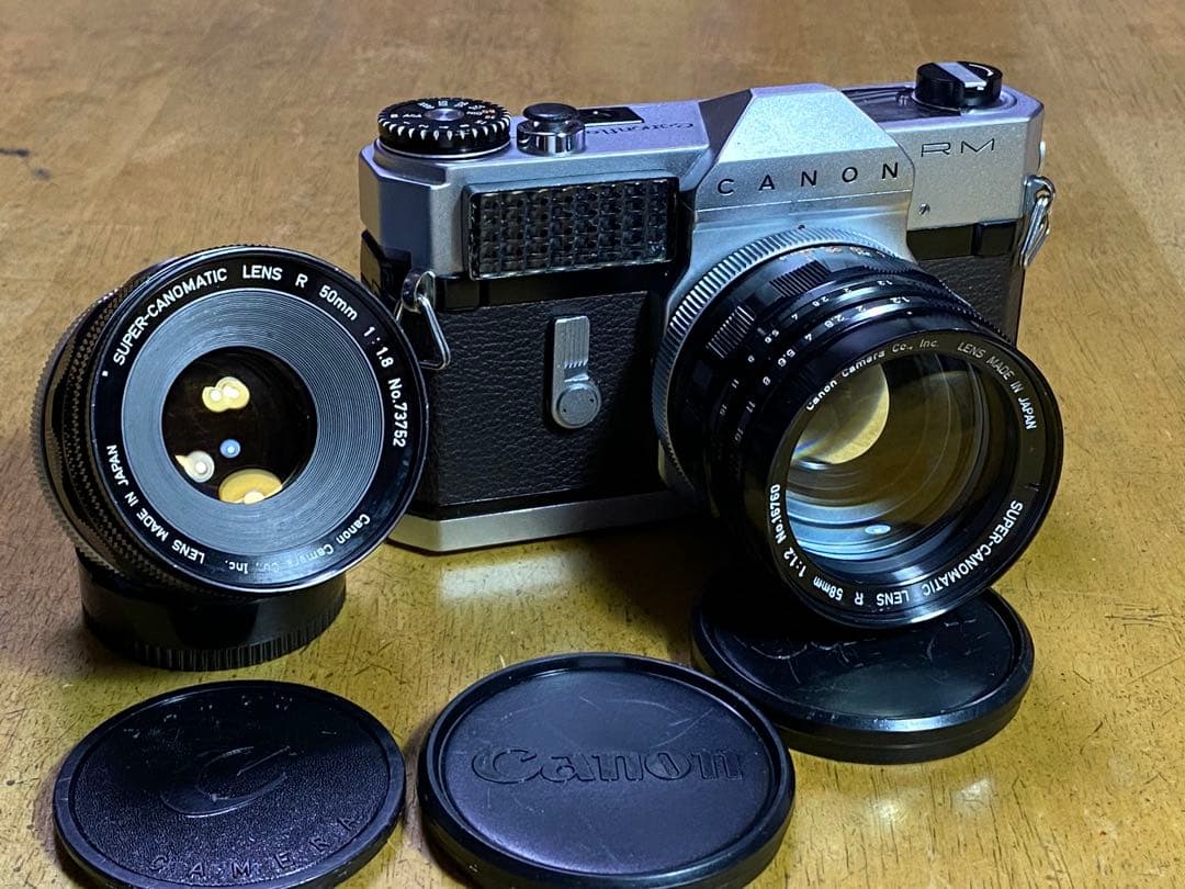 【整備品】Canon RM、58mm f1.2、50mm f1.8