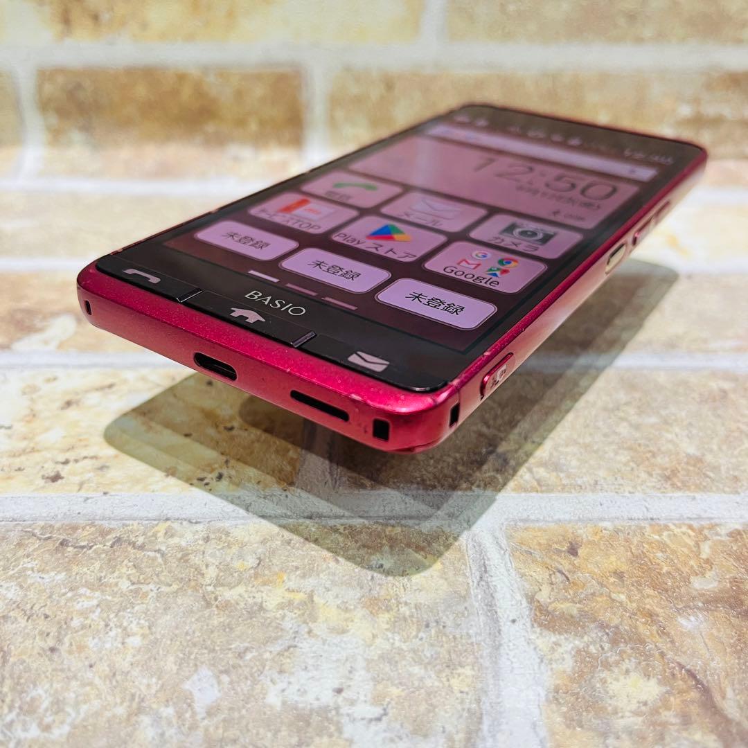 SIMフリー BASIO3 32GB レッド 電池良好