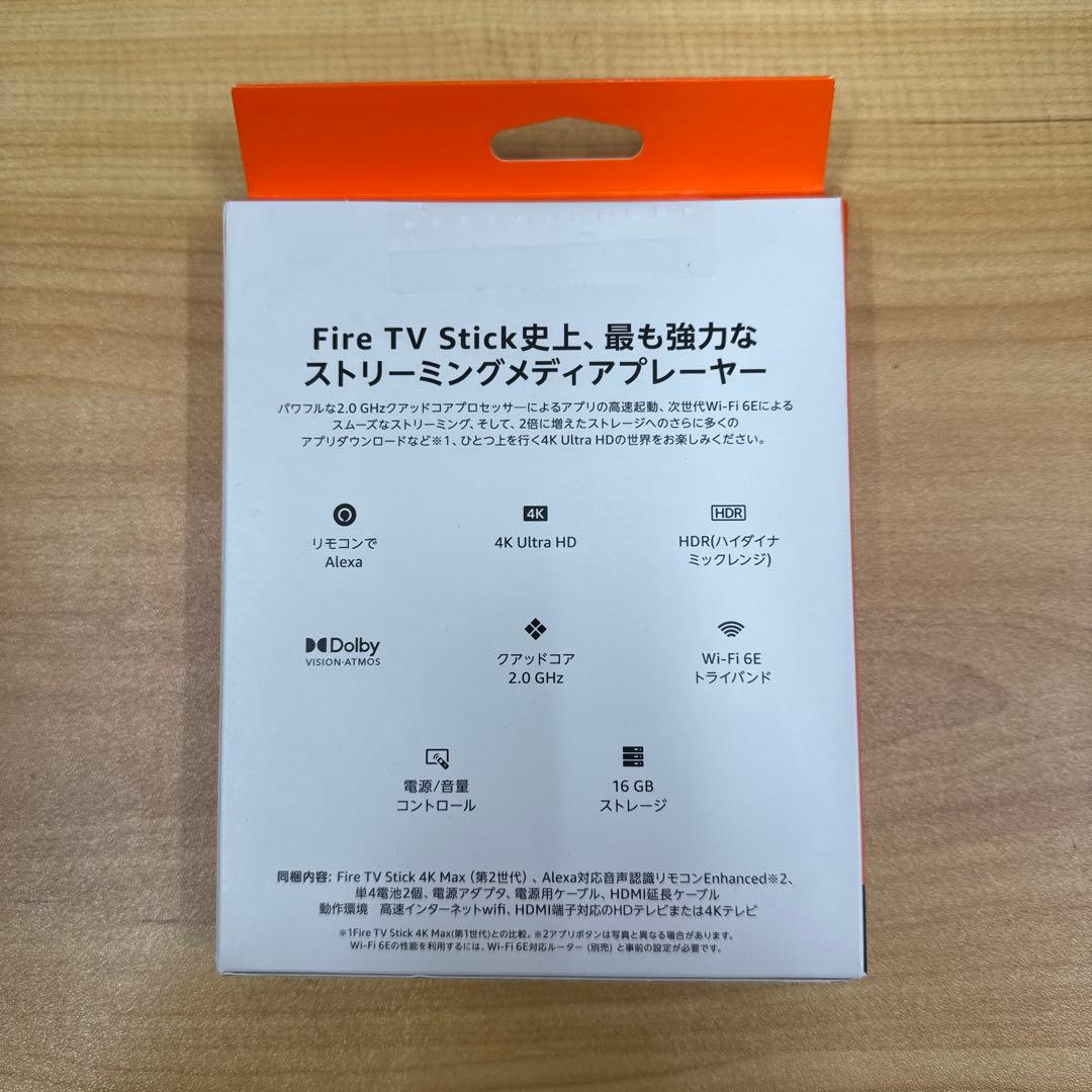 新品未開封 Amazon Fire TV Stick 4K Max 第2世代