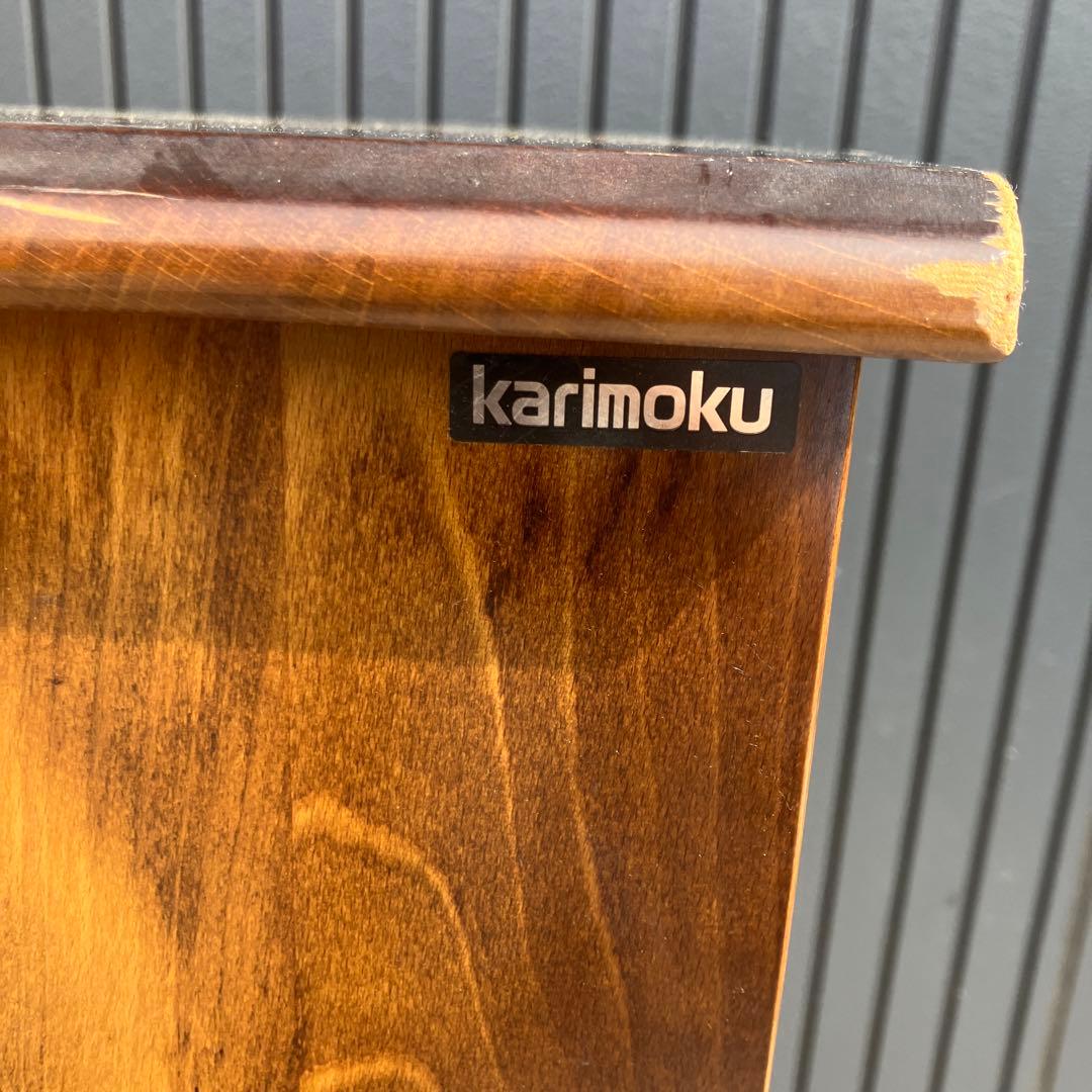 昭和レトロ カリモク コロニアル 木製 ライティングビューロ サイドボード