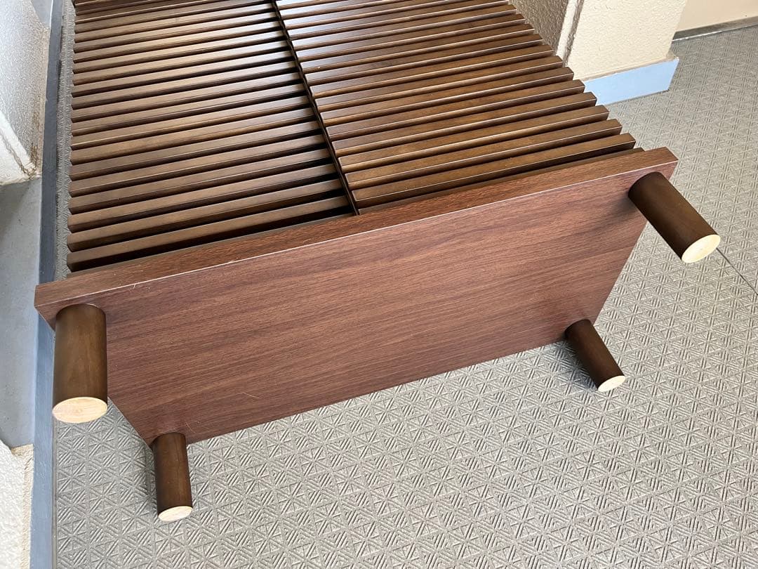 ニトリ　シューズボックス　80cm幅　ブラウン　靴箱　棚　茶色　モミジ