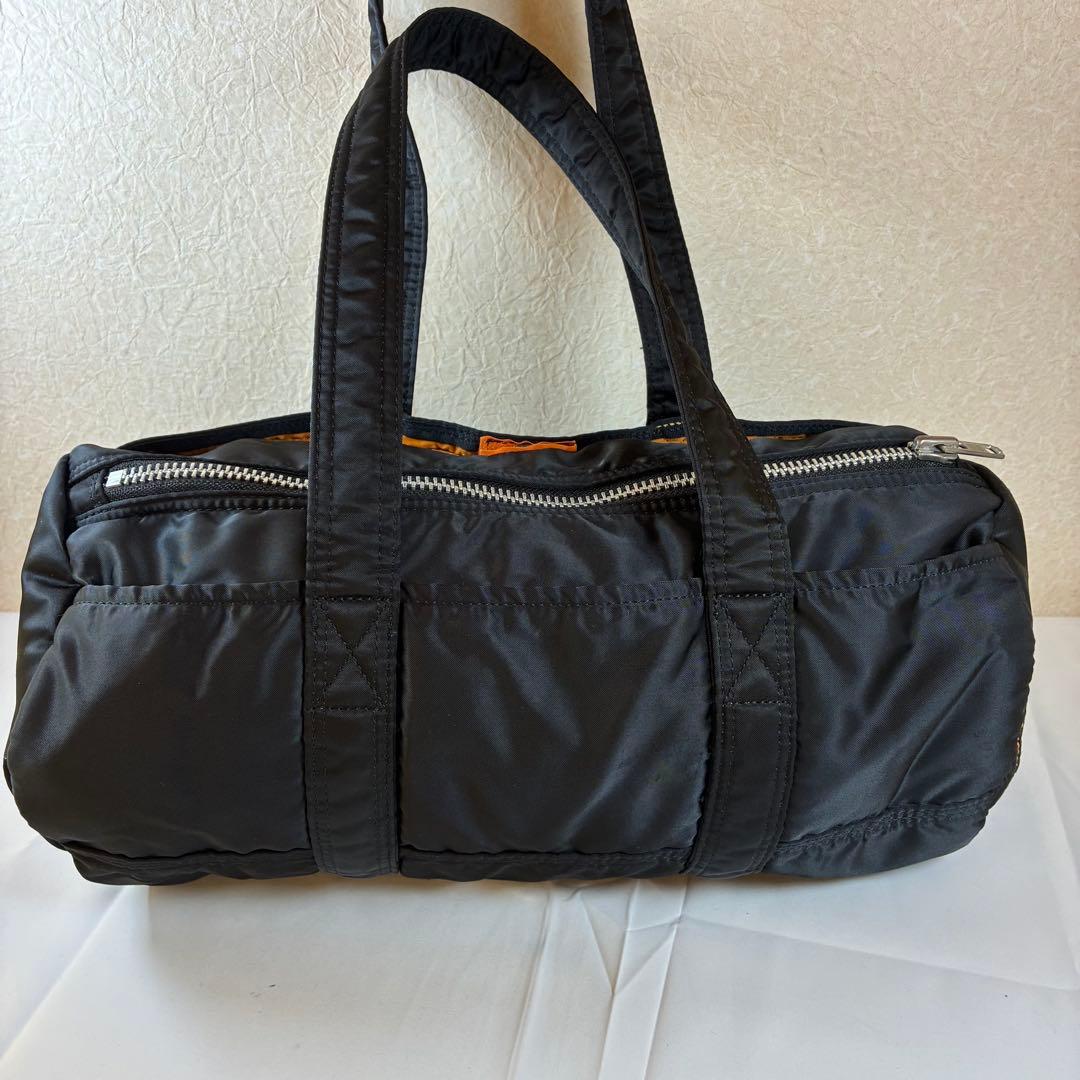 [未使用級] PORTER タンカー ドラムバッグ ミニボストン