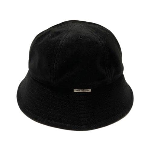 極美品 COOTIE ポリエステル コーデュロイ ボールハット ブラックL 帽子