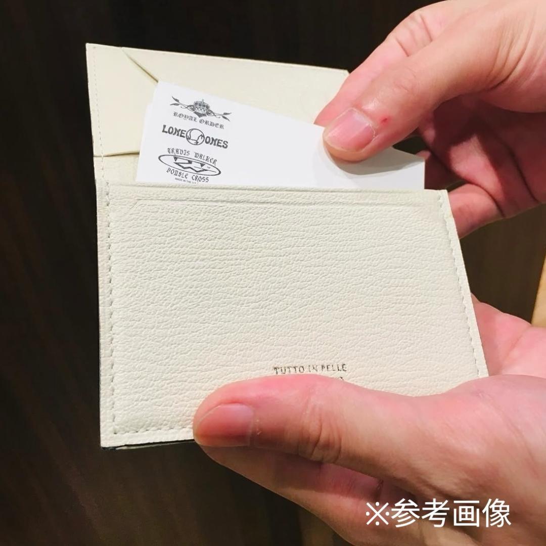 2365【新品 定価2.2万円】ラルコバレーノ★名刺入れ★BLACK★本革★