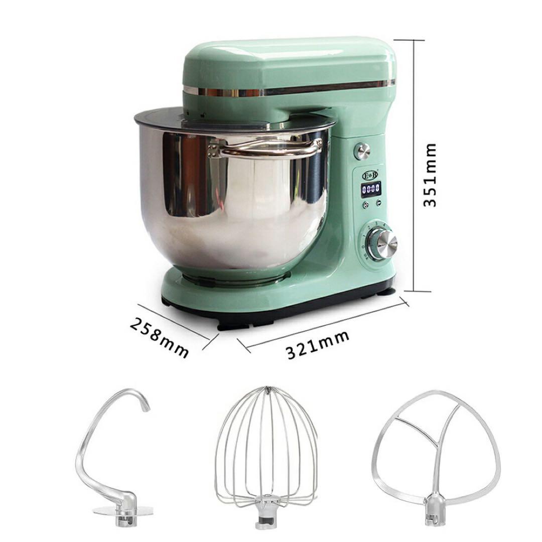 【新商品】スタンドミキサー 6L大容量 三種類アタッチメント付き 六段階速度調節