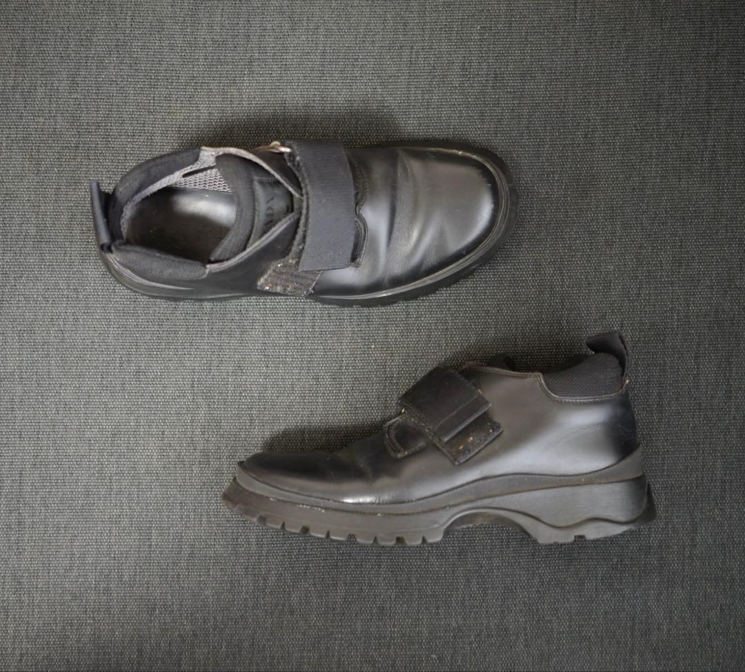靴 00s Prada archive leather gimmick shoes