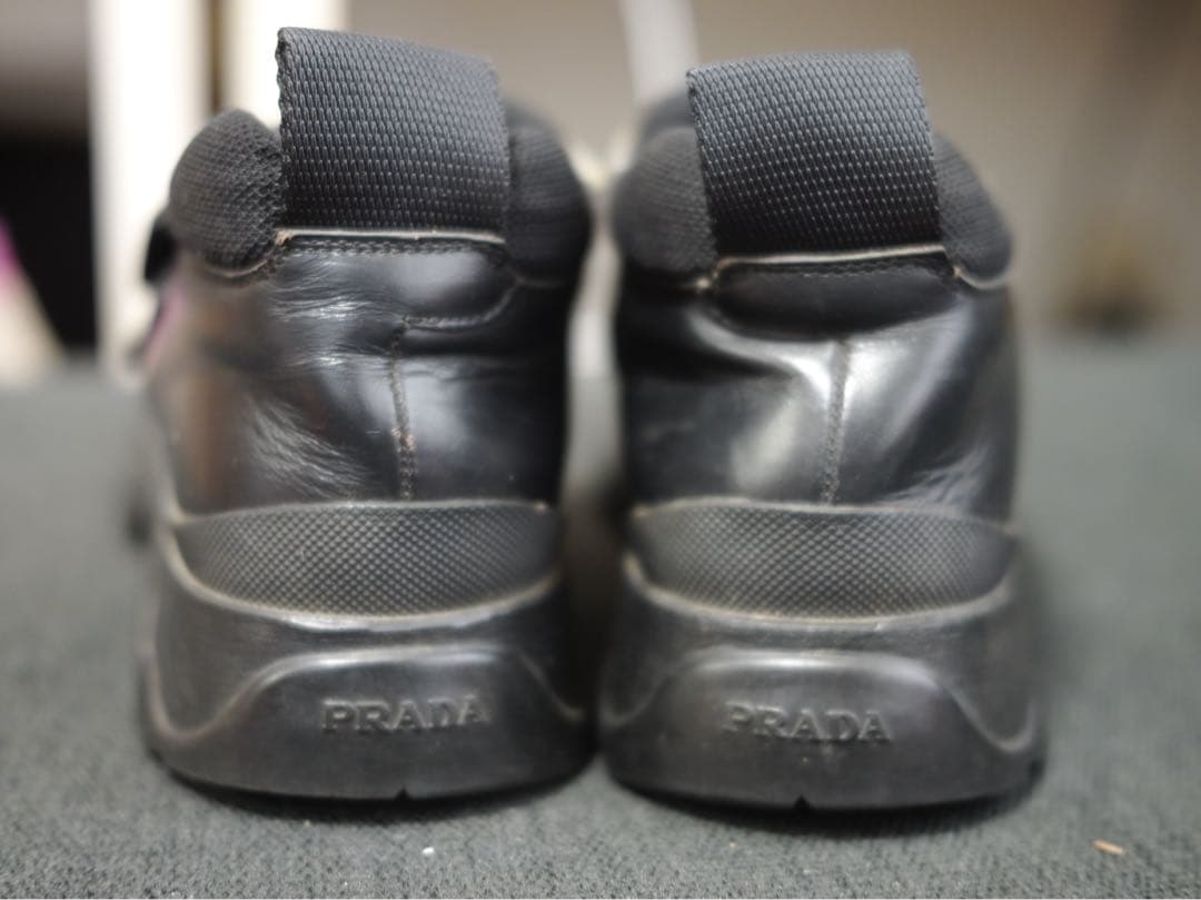 靴 00s Prada archive leather gimmick shoes