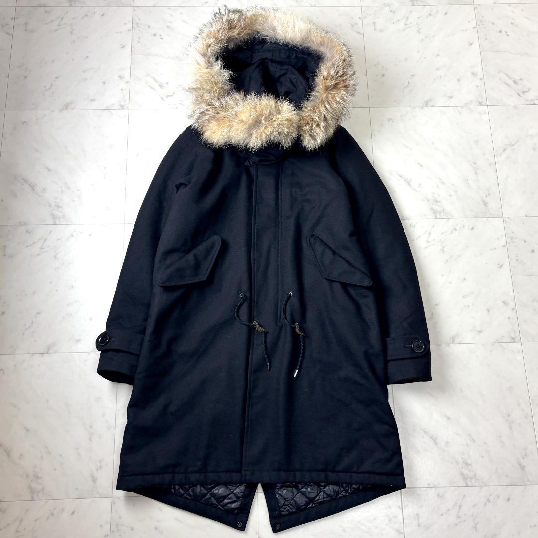 マーカ marka 中綿 S モッズコート ウール コヨーテ ファー 1 黒