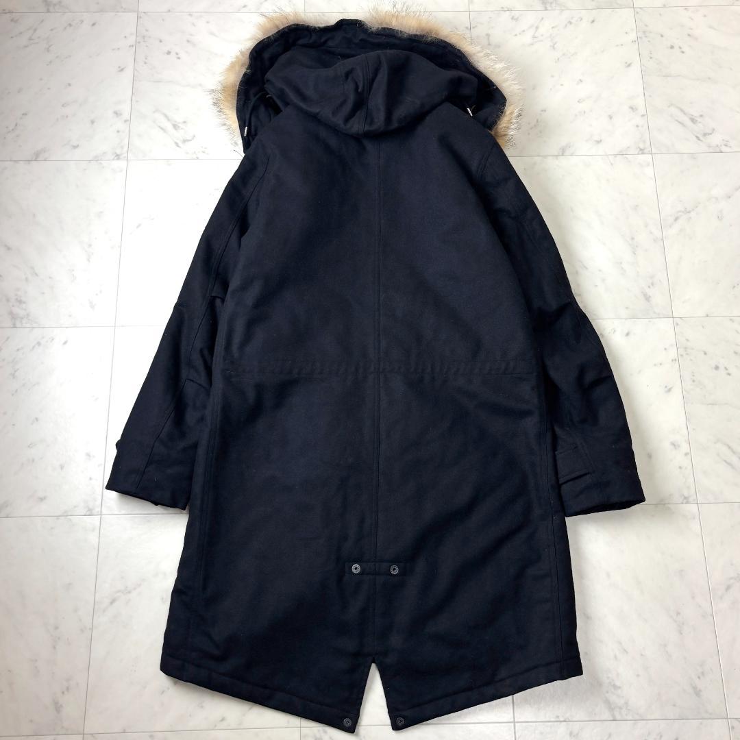 マーカ marka 中綿 S モッズコート ウール コヨーテ ファー 1 黒