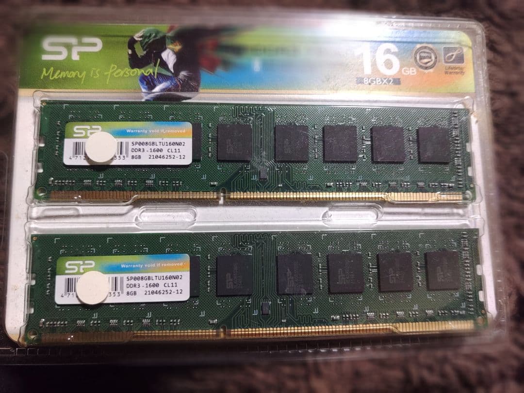 SP 16GB DDR3 メモリー SPD16GTLU66S 8Gx2