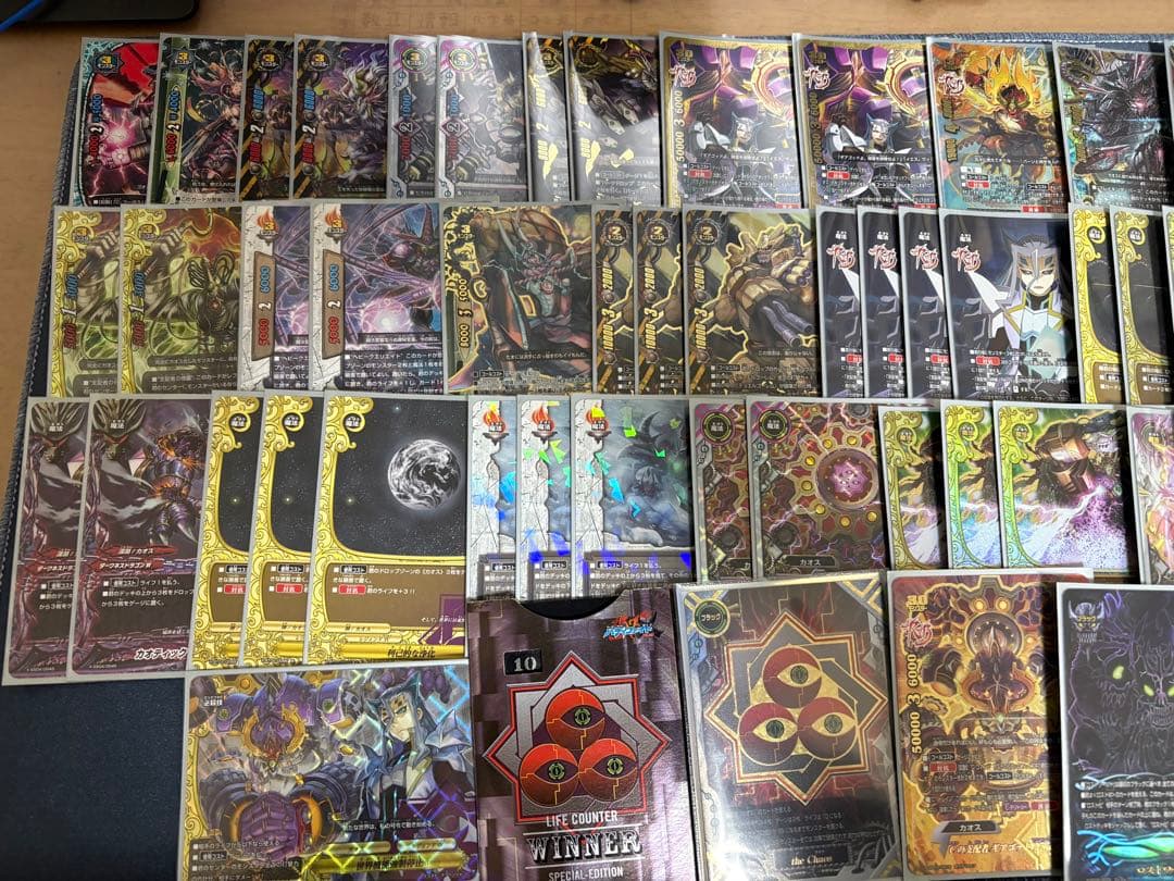 バディファイト　カオスループデッキ　スリーブ、ライフカウンター付き