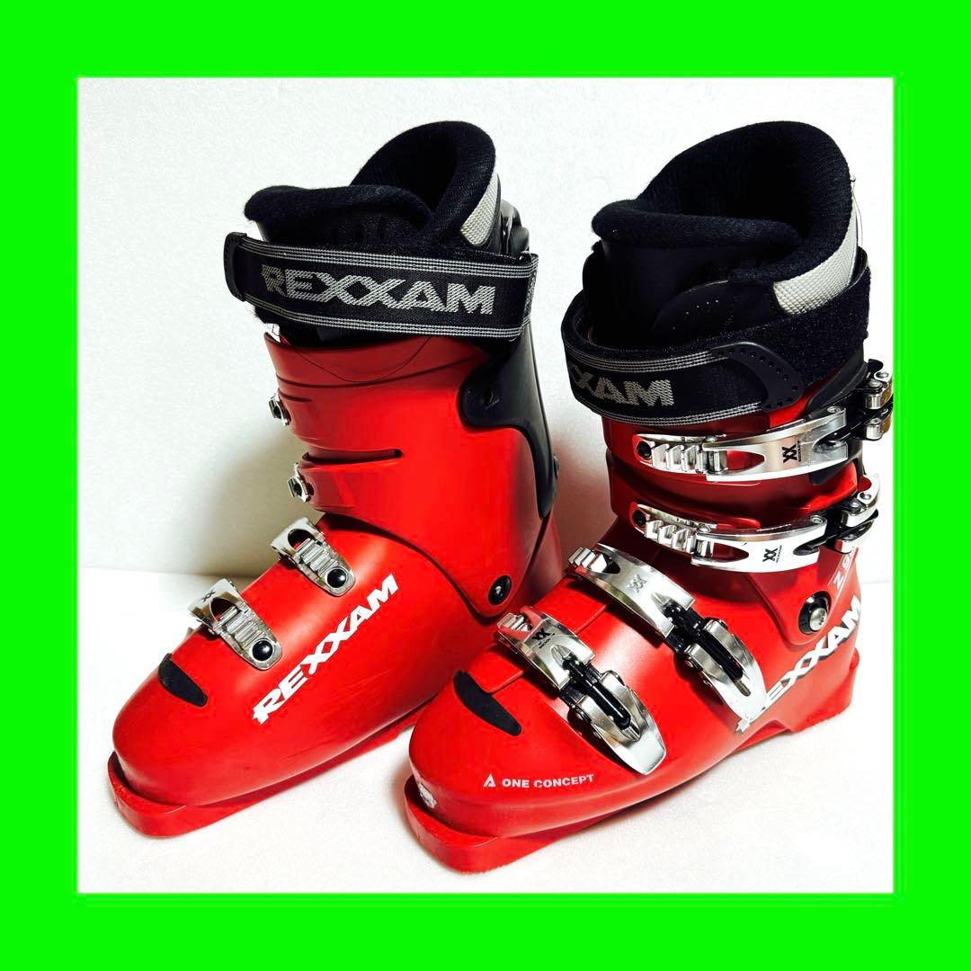 26CMRexxamレグザムZ95スキーブーツ赤色レッド格安299mm初心者激安