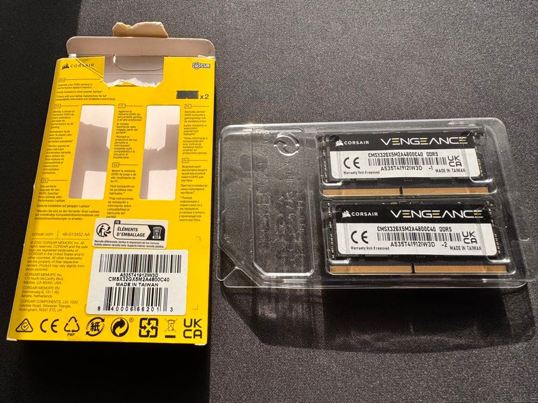 n*i様 Corsair VengeanceSODIMM DDR5 32GB48
