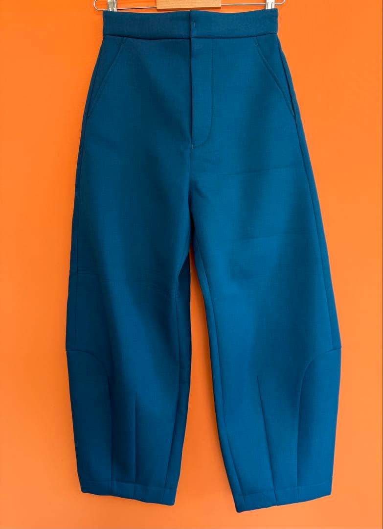 【タグ付き 未使用】UN3D. アーチコクーンパンツ/ブルーグリーン