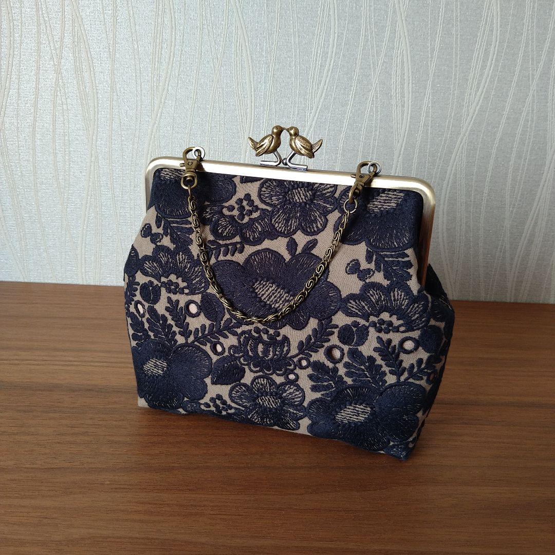 【専用です】小鳥の口金 がま口セレモニーバッグ ☆ ミナペルホネン ハンドメイド