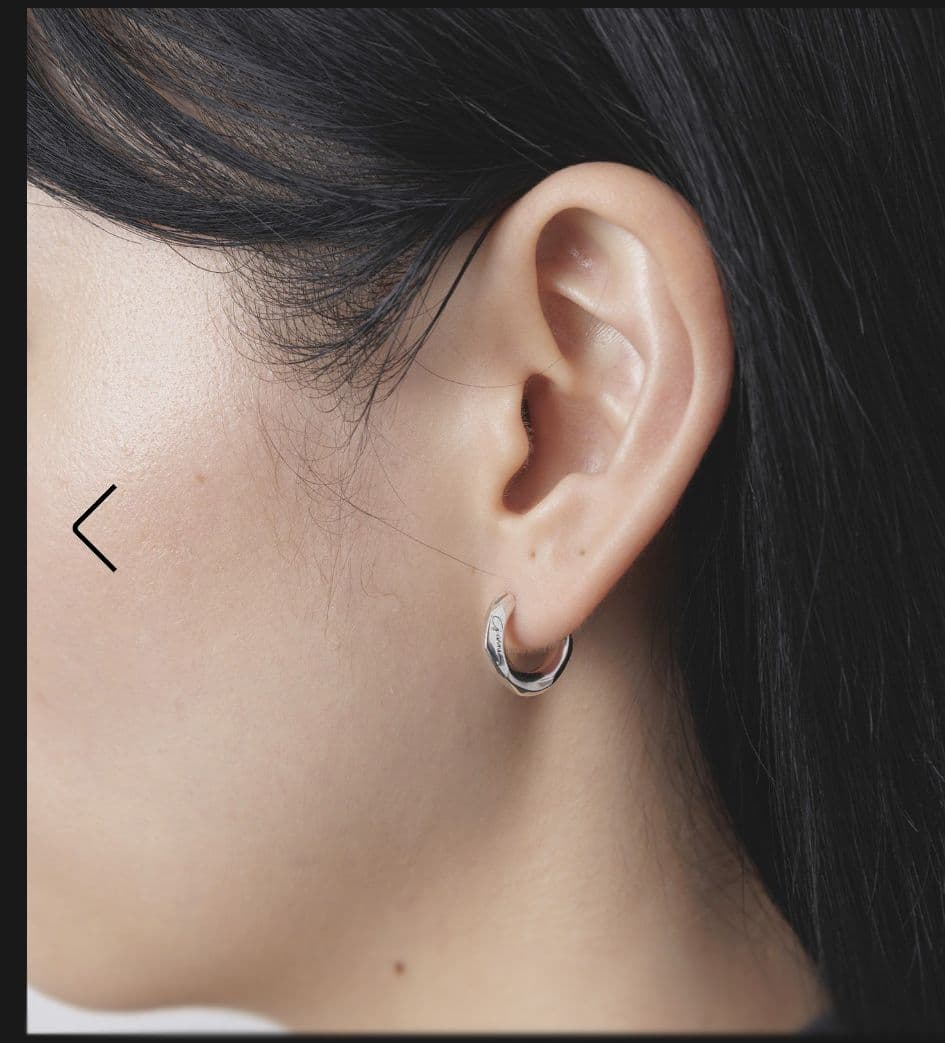 定価22000円【美品】GARNI クロッケリー 両耳ピアス フープ sv925