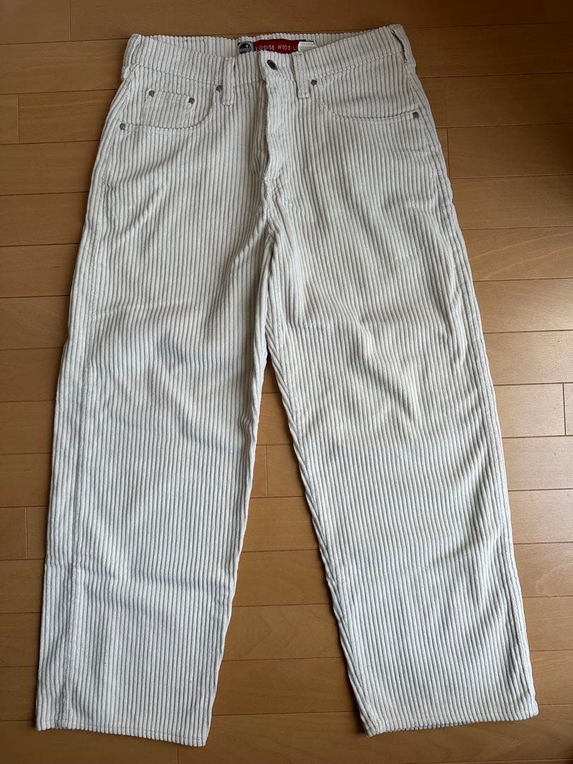 levi's silvertab コーデュロイ　オフホワイト