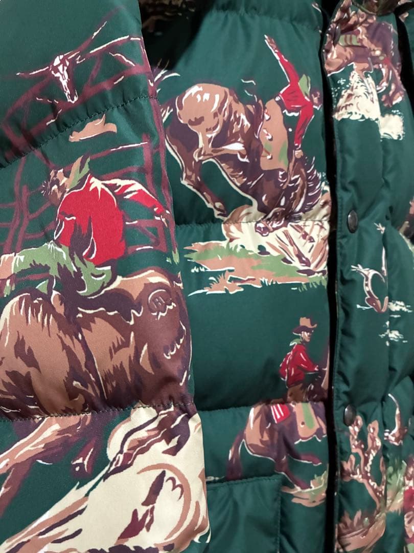 u*6様 【希少】XL POLO ラルフローレン ダウン 総柄 ネイティブ