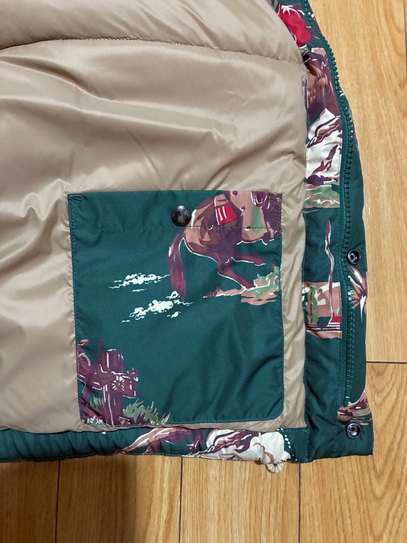 u*6様 【希少】XL POLO ラルフローレン ダウン 総柄 ネイティブ