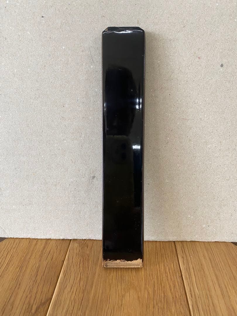 漆ハケ　刷毛庄30粍　手持ち部漆塗り済み