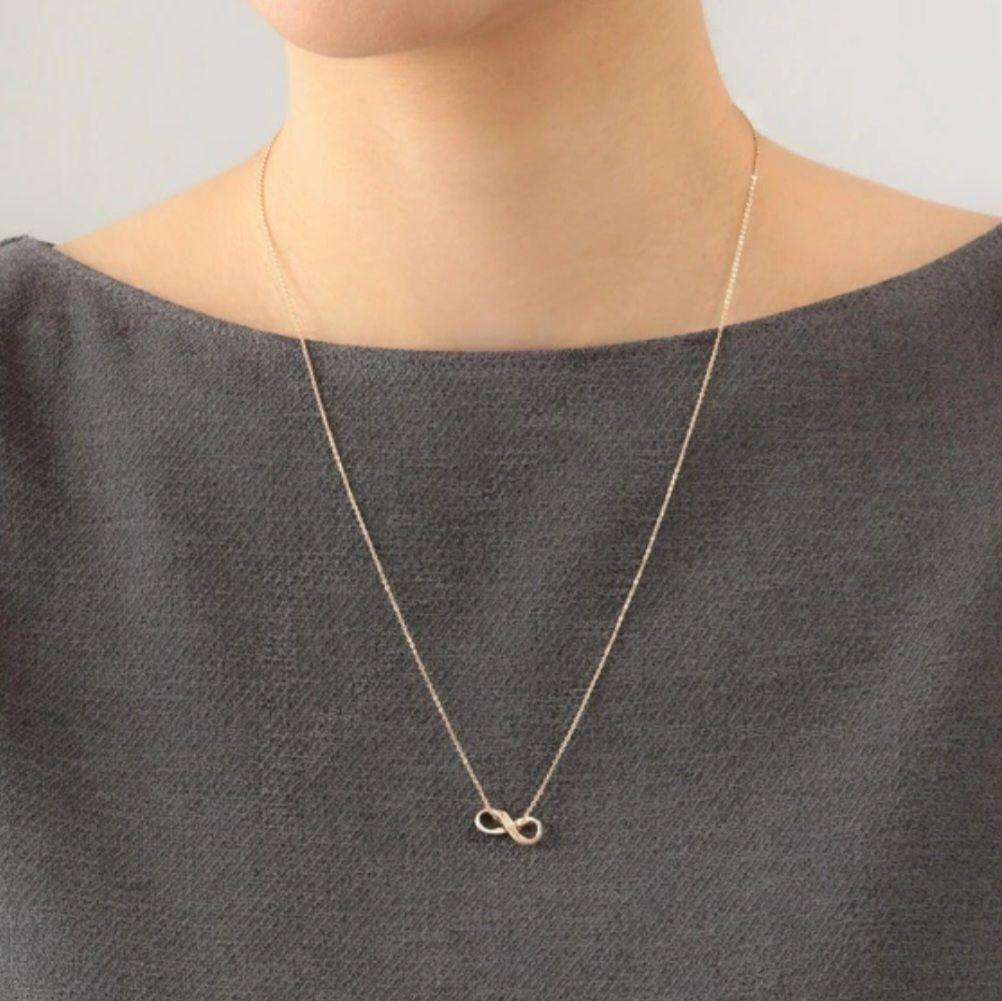 agete　アガット　K10　インフィニティ&リボン　チャーム　鏡リュウジ