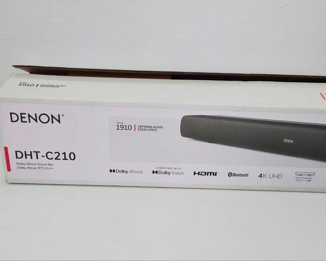 デノン Denon サブウーハー内蔵サウンドバー DHT-C210 2023年製