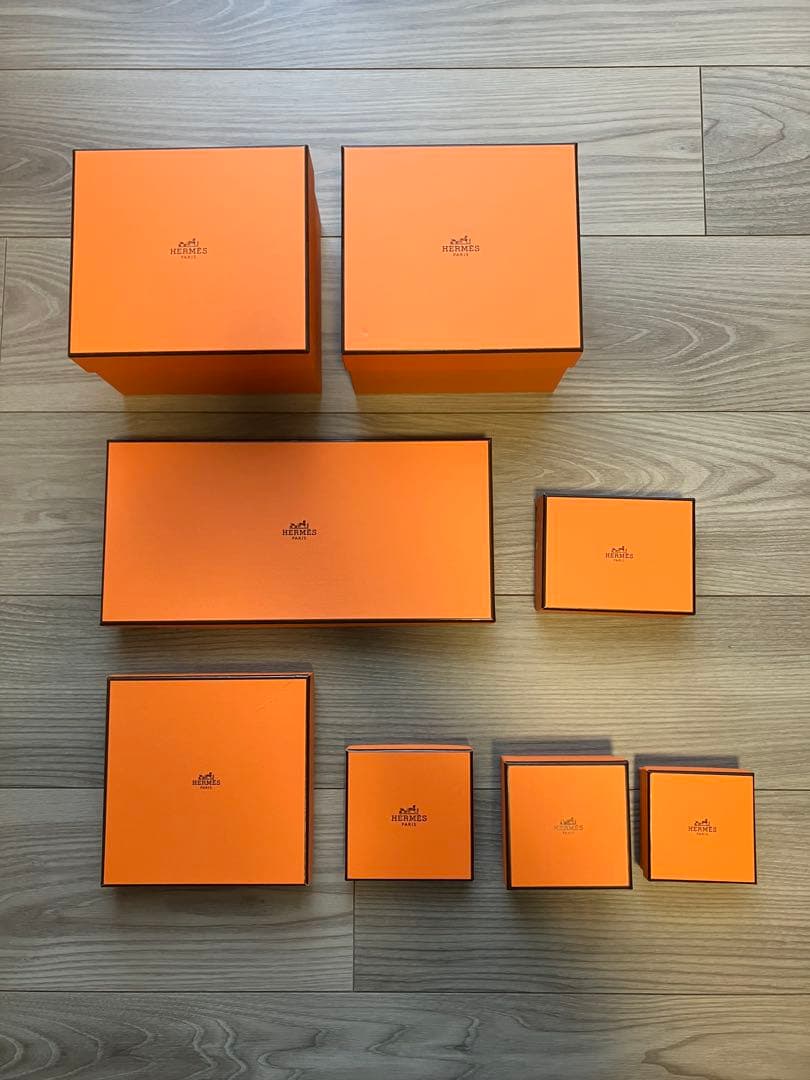 【17個セット】Hermes エルメス オレンジボックス 空箱 一部傷汚れあり