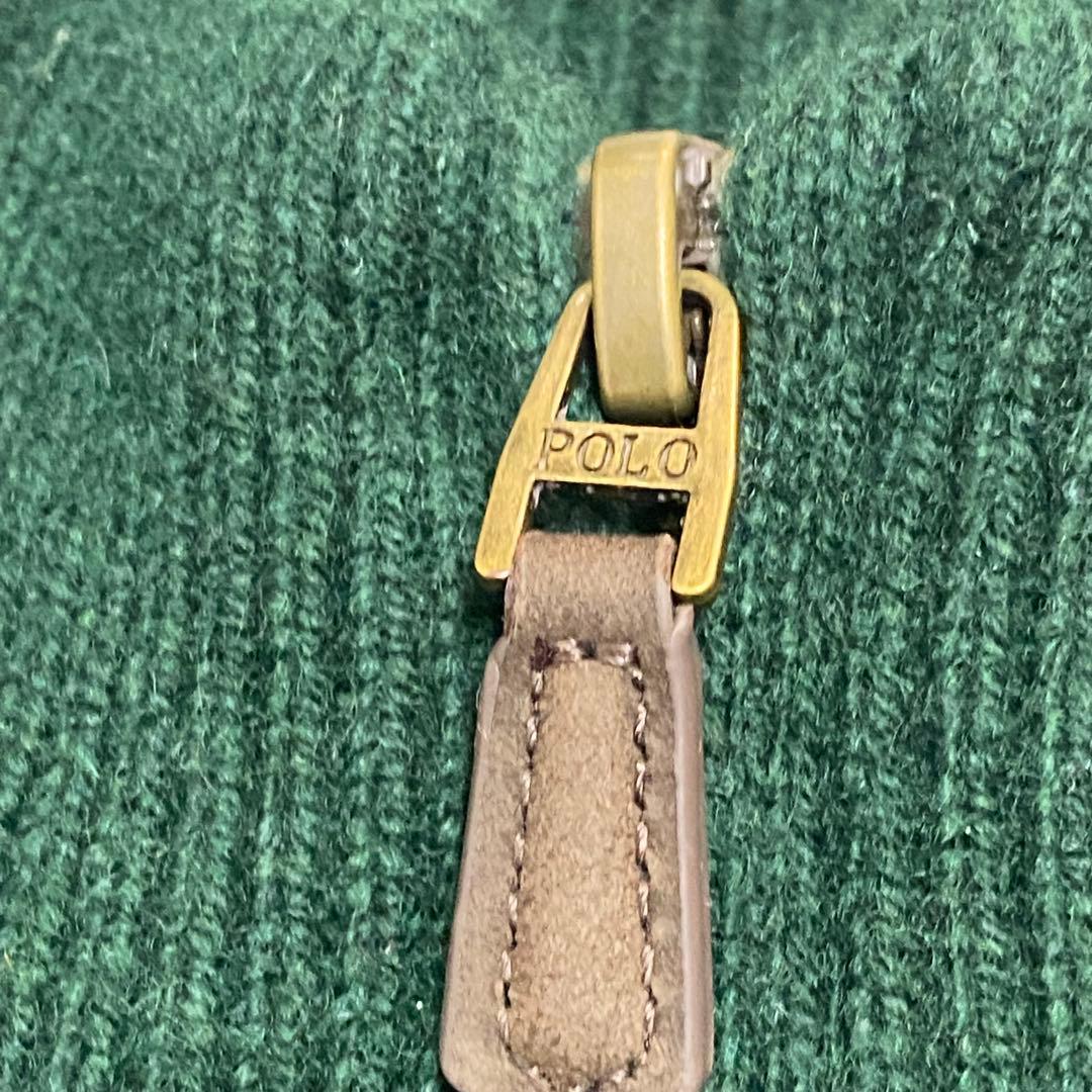 [現行]ポロラルフローレン ハーフジップ ケーブルニット ポニー刺繍 Mサイズ