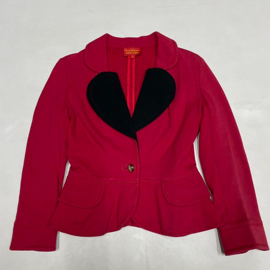 激レア Vivienne Westwood ヴィヴィアン ハートジャケット 赤黒