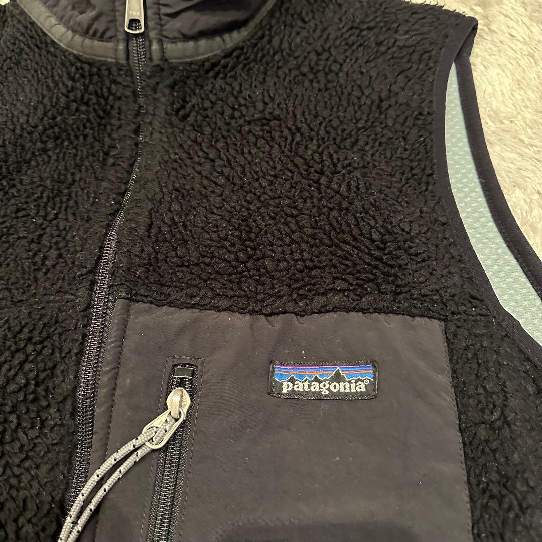 パタゴニア　レトロX ベスト　フリース　メンズ　サイズS USA製　黒　ブラック