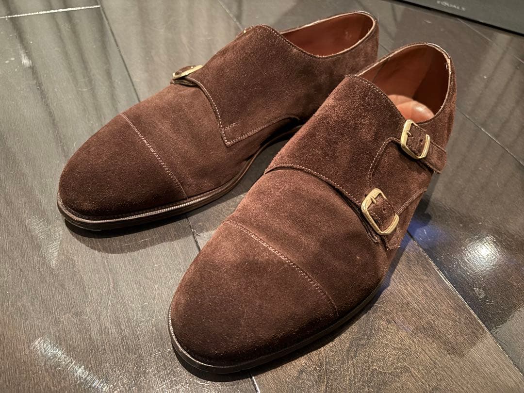 m*i様 エドワードグリーンWESTMINSTERダブルモンクストラップ スエー