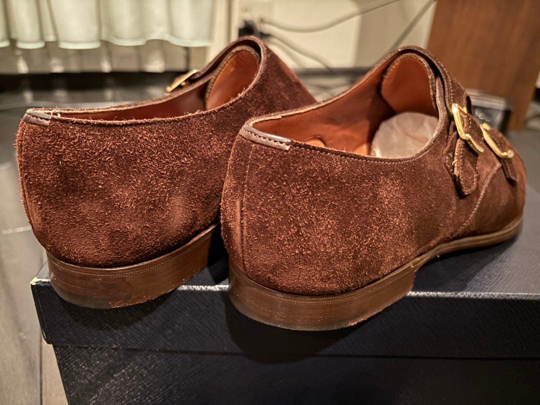 m*i様 エドワードグリーンWESTMINSTERダブルモンクストラップ スエー