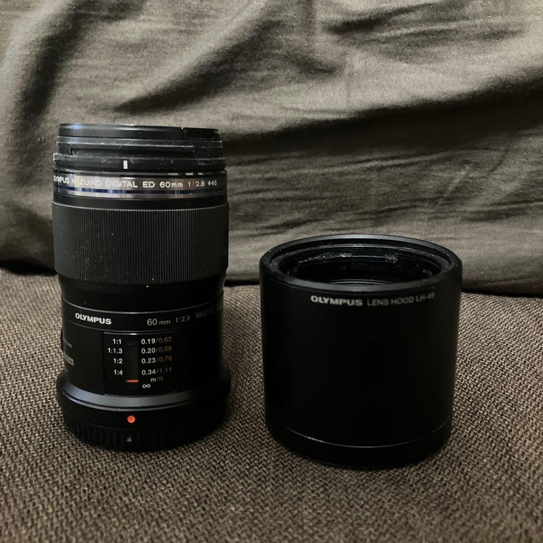 OLYMPUS 60mm マクロ レンズフード付