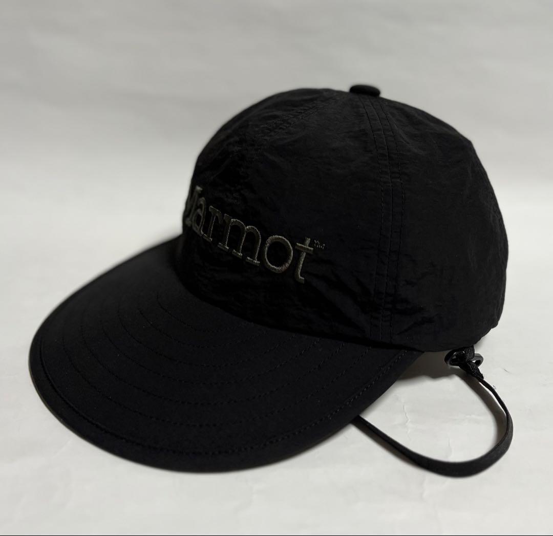 Marmot ロングビル キャップ ブラック 黒