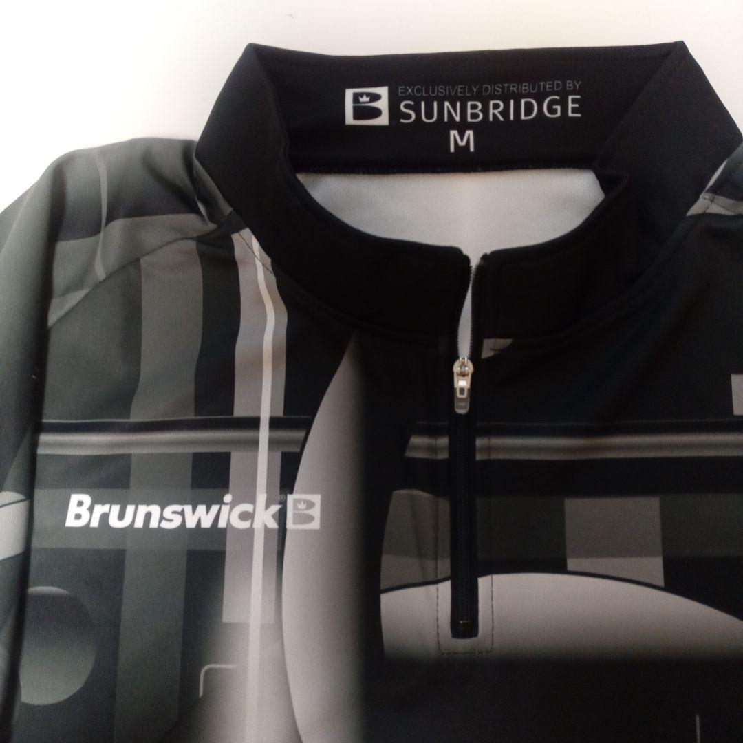 値下げ Brunswick ハーフジップ ボウリングウェア ブラック M 新品