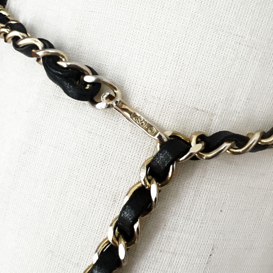美品　CHANEL シャネル　チェーン　ベルト　ヴィンテージ　本革　レザー