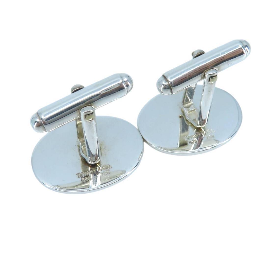 ティファニー スクエア ゴールド ライン コンビ カフス メンズ YO102